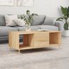 vidaXL Coffee Table Sonoma Oak Engineered wood, Iron Medium Coffee Table
