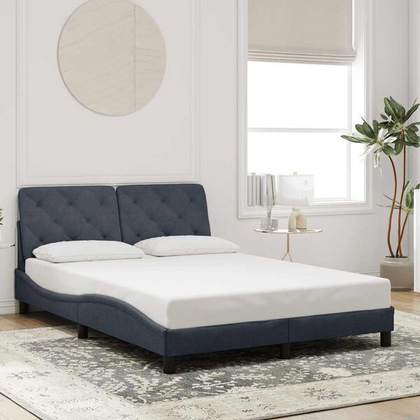 vidaXL Bed Frame Dark gray