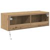 vidaXL TV Wall Cabinet Artisan Oak 39.37 x 13.78 x 12.20 in