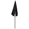 vidaXL Garden Parasol Black Polyester 78.7 x 51.2 in Collapsible