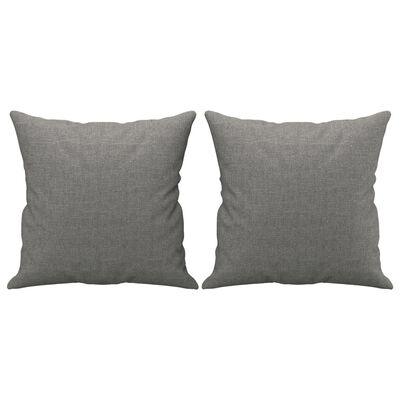 vidaXL 3-Seater Sofa with Pillows&Cushions Dark Gray 82.7" Fabric