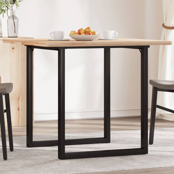 vidaXL Dining Table Legs O-Frame 27.6"x27.6"x28.7" Steel