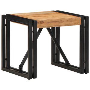 vidaXL Coffee Table Natural wood Solid acacia wood, Powder-coated iron
