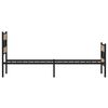 vidaXL Bed Frame Black Iron Twin Bed Frame Rectangular Industrial