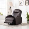 vidaXL Rocking Massage Chair Brown Faux leather, Steel Regular Swivel