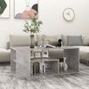 vidaXL Coffee Table Concrete Gray Engineered Wood 39.4x19.7x15.7 in