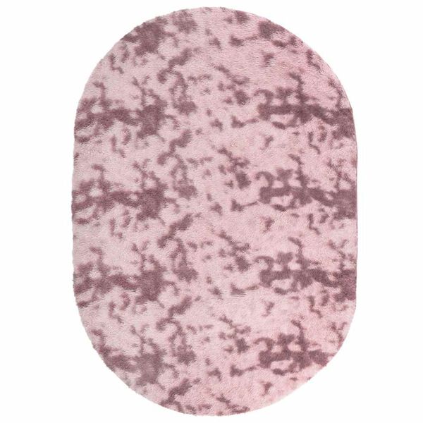 vidaXL Shaggy Rug Dusty Pink 100% Polyester 118.1x78.7 in Foldable Rug