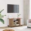 vidaXL TV Cabinet with Castors Artisan Oak 31.5x15.7x17.7" Engineered Wood