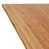 vidaXL Dining Table Light brown Solid oak wood Large Adjustable Feet