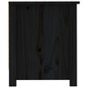 vidaXL Shoe Cabinet Black Solid Pine Wood Medium Shoe Cabinet
