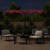 vidaXL Garden Parasol Bordeaux red, dark grey