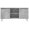 vidaXL TV Cabinet Concrete Grey Engineered Wood, Iron Medium TV Cabinet
