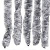 vidaXL Insect Curtain White and Grey 35.4x86.6" Chenille