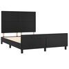 vidaXL Bed Frame without Mattress Black 53.9"x74.8" Full Faux Leather