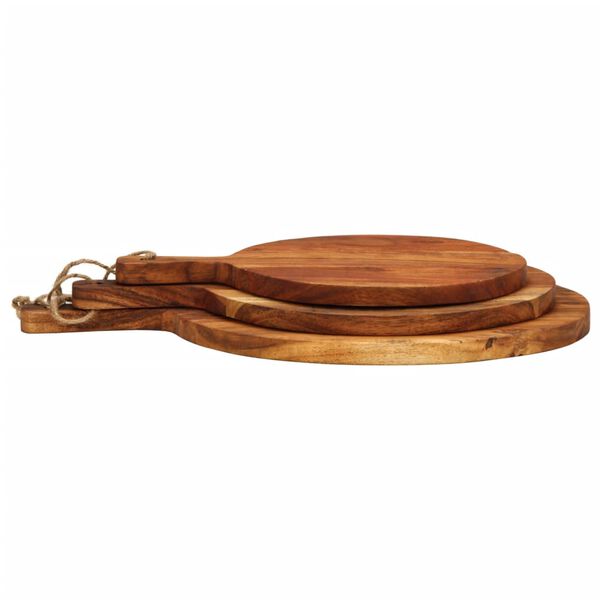 vidaXL Chopping Board 3pcs Solid Wood Acacia