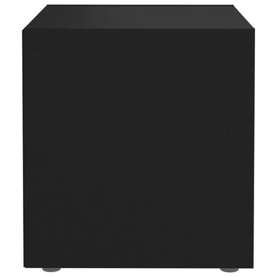 vidaXL TV Cabinet Black 14.6"x13.8"x14.6" Engineered Wood