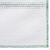 vidaXL Cleaning Cloths 10 pcs White with Green Stripes 19.7x23.6"