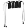 vidaXL Luggage Rack Black and Silver 22.0x15.7x19.3"