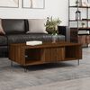 vidaXL Coffee Table Brown oak Engineered wood, iron 41.0 x 23.6 x 13.8 in