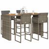 vidaXL Garden Bar Set Grey