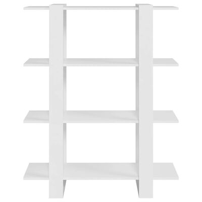 vidaXL Book Cabinet/Room Divider White 39.4"x11.8"x48.6"