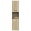 vidaXL Bathroom Cabinet Sonoma Oak Engineered wood Compact Modern