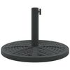 vidaXL Parasol Base Black Polyethylene and Concrete 26.5 lbs Durable