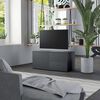 vidaXL TV Cabinet Grey Engineered Wood 31.5 x 13.4 x 14.2 in Storage