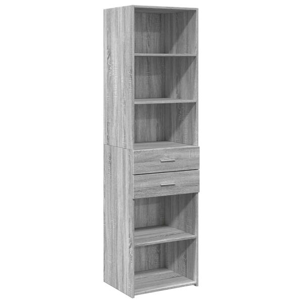 vidaXL Highboard Grey sonoma Engineered wood 72.8 in tall Highboard