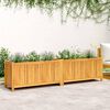 vidaXL Garden Planter Natural Wood Solid Acacia Wood Large Durable