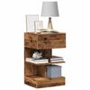 vidaXL Bedside Cabinet Old wood Engineered wood Regular Bedside Cabinet