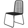 vidaXL Dining Chair Set of 4 Black