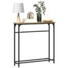 vidaXL Console Table with Shelf Artisan Oak 29.53 x 7.68 x 29.53 in