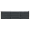 vidaXL Raised Bed Anthracite Galvanized steel 94.5x15.7x17.7 in Durable