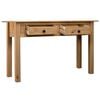 vidaXL Console Table Natural wood color Solid pine wood Compact