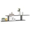 vidaXL Wall Shelf High gloss grey Engineered wood