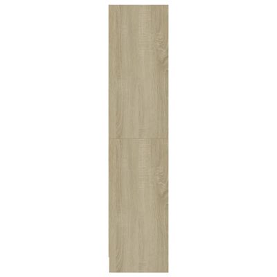 vidaXL 3-Tier Book Cabinet Sonoma Oak 23.6"x9.4"x42.9" Engineered Wood