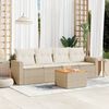 vidaXL Garden Sofa Set Beige