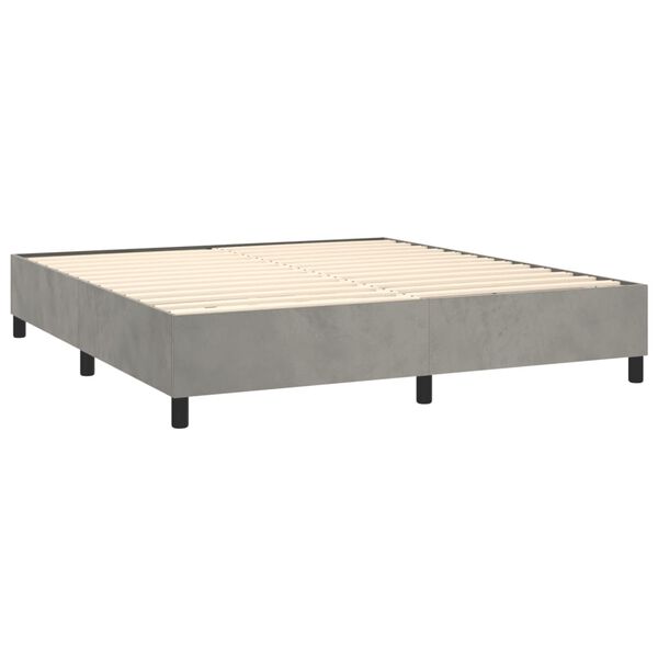 vidaXL Bed Frame Light grey