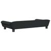vidaXL Dog Bed Black 100x50 x 8.3 " Velvet
