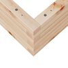 vidaXL Garden Planter Natural Wood Solid Pine Wood Medium Garden Planter