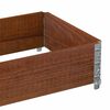 vidaXL Pallet Collar Brown 39.4x19.7" Solid Wood Pine