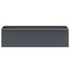 vidaXL Flower Box Set of 12 Gray Polypropylene 14.2 in x 5.3 in x 3.7 in