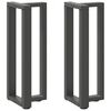 vidaXL Console Table Leg Anthracite Powder-Coated Steel Medium Levelers