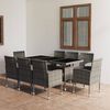 vidaXL Garden Dining Set Anthracite and Grey
