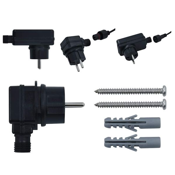 vidaXL Bathroom Mirror Warm White Safety Glass 23.6 x 31.5 in