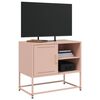 vidaXL TV Cabinet Pink Steel Standard TV Cabinet Rectangular