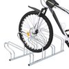 vidaXL Bicycle Stand for 4 Bikes Floor Freestanding Galvanized Steel