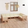 vidaXL Garden Lounge Set Honey brown Solid pinewood Medium Durable