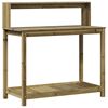 vidaXL Potting Table Natural Wood Finish